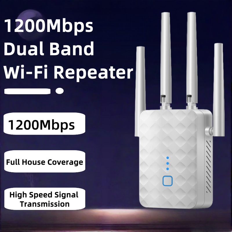 Home Security Network - 1200Mbps ثنائي النطاق واي فاي مكرر