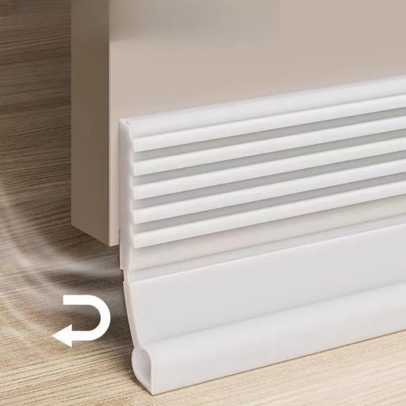 Home Security Front Door - شريط عازل سفلي للباب قابل للتعديل،