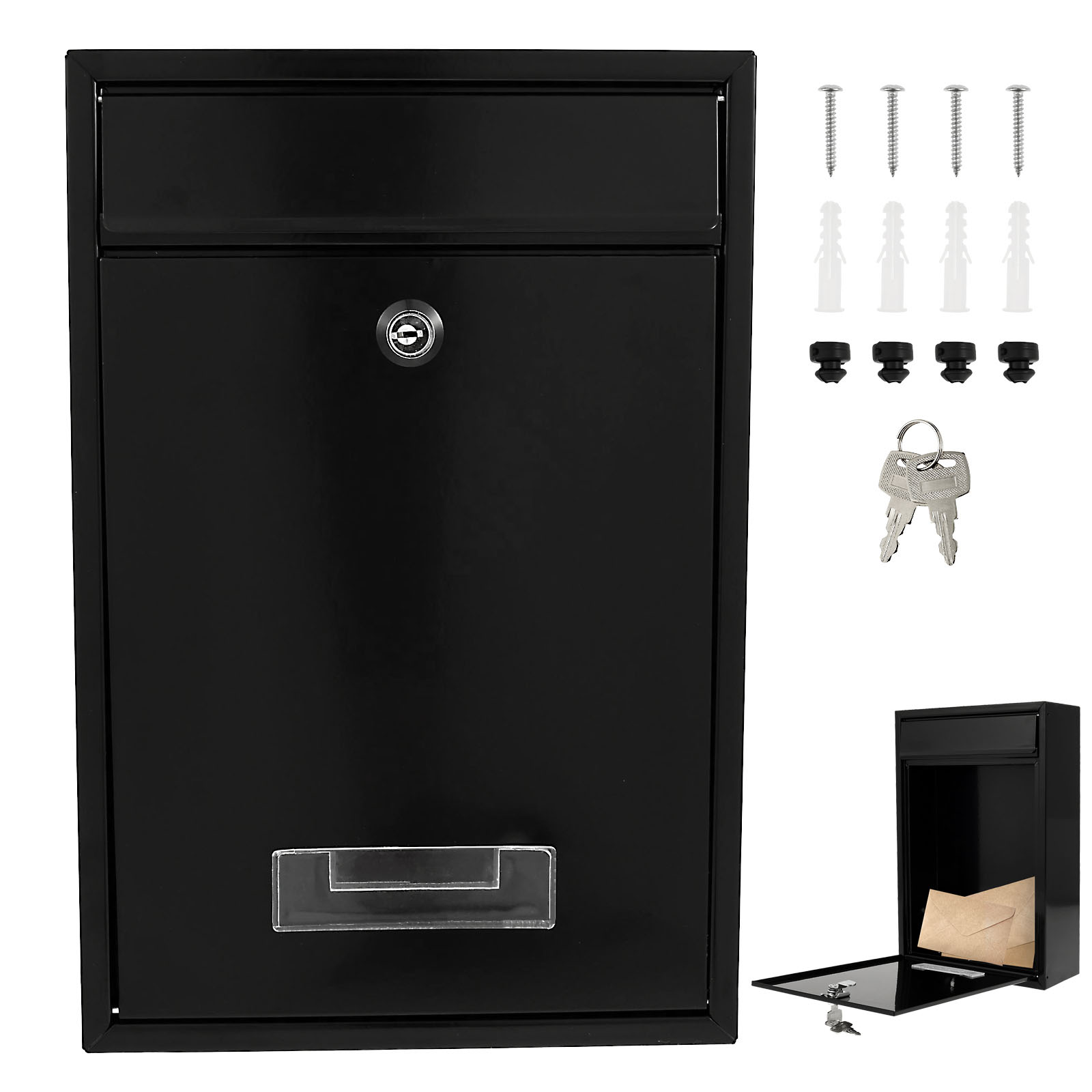 Home Security Key Box - صندوق بريد معدني مثبت على الحائط