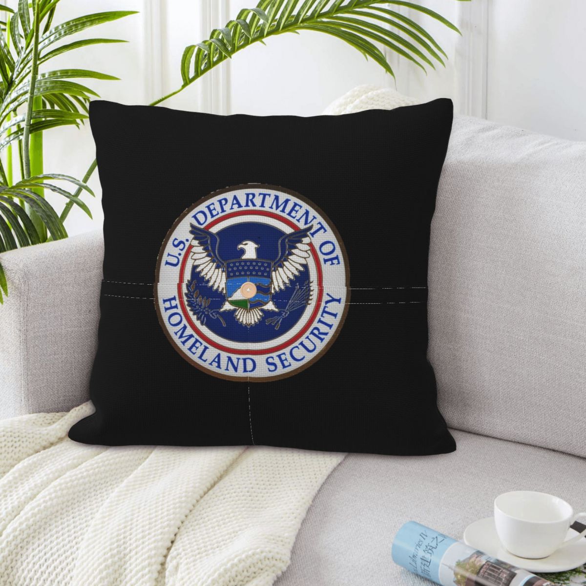 DHS - غطاء وسادة مربع من الكتا - مراجعة Home Security Department وسعره
