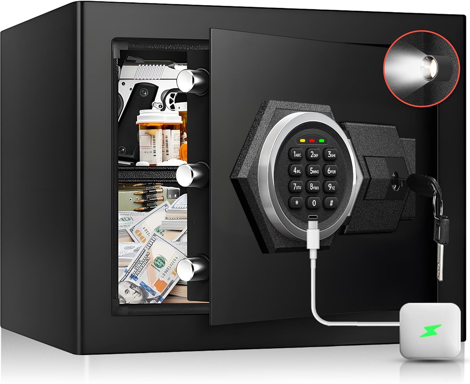 صندوق أمان منزلي مقاوم للحريق  - مراجعة Home Security Key Box وسعره