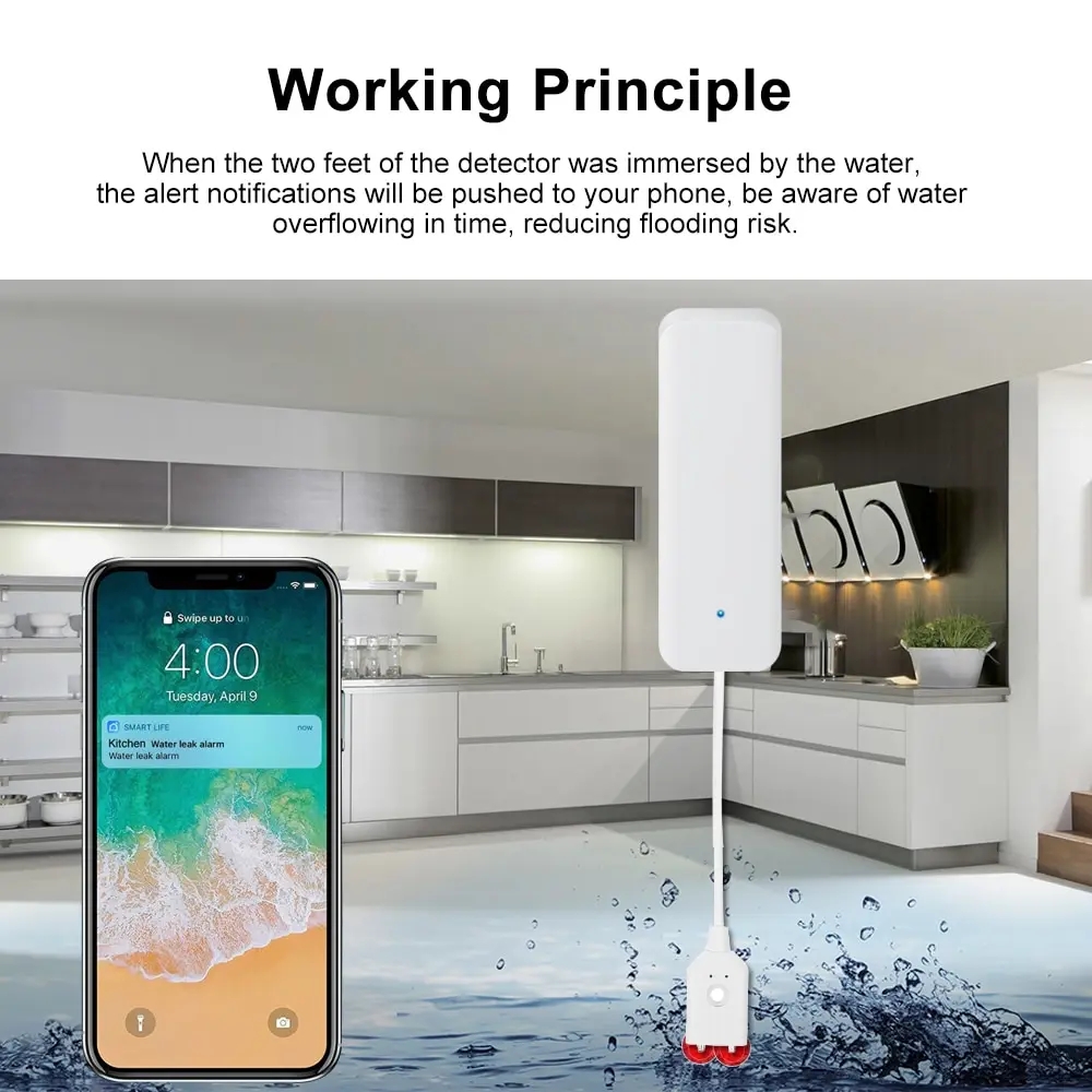 Tuya واي فاي الذكية تسرب الميا - مراجعة Home Security Network وسعره