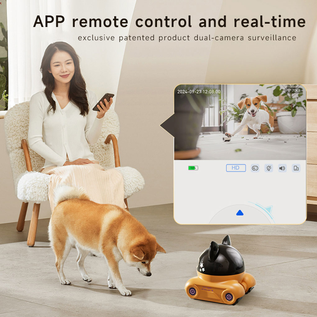 300 واط HD عدسة كاميرا روبوت A - مراجعة Home Security Robot Dog وسعره