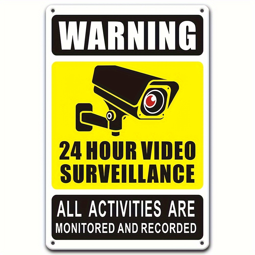 علامة تحذير للمراقبة بالفيديو  - مراجعة Home Security News وسعره