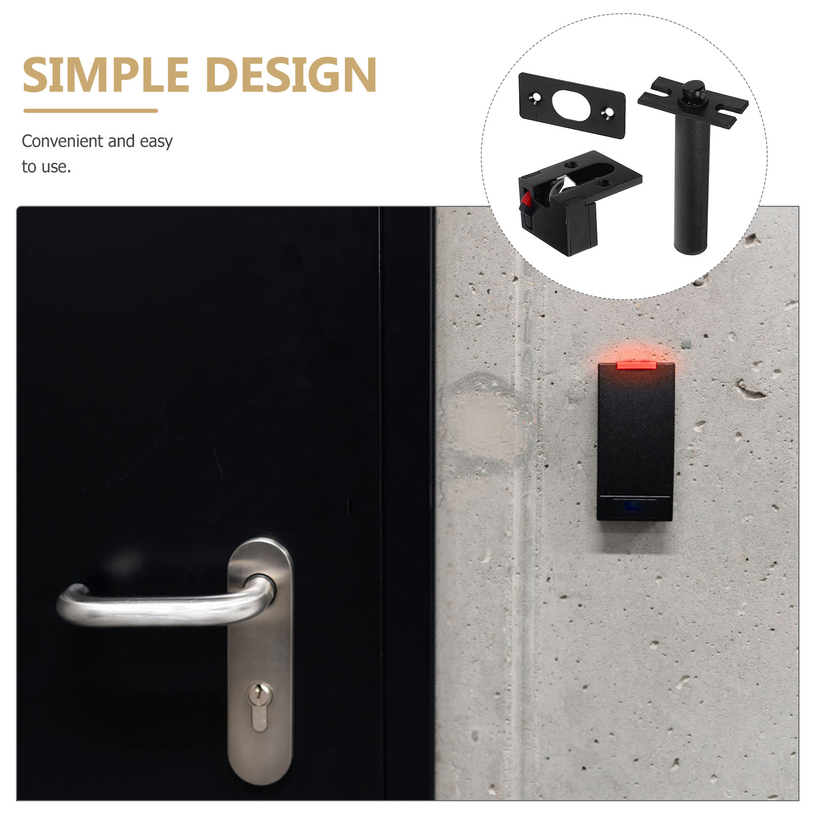 مجموعة قفل سلسلة باب مخفي من ا - مراجعة Home Security Front Door وسعره