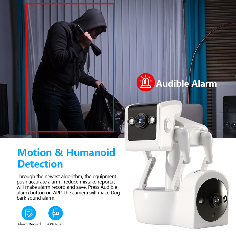 1080P 5G المزدوج عدسة روبوت ال - مراجعة Home Security Robot Dog وسعره