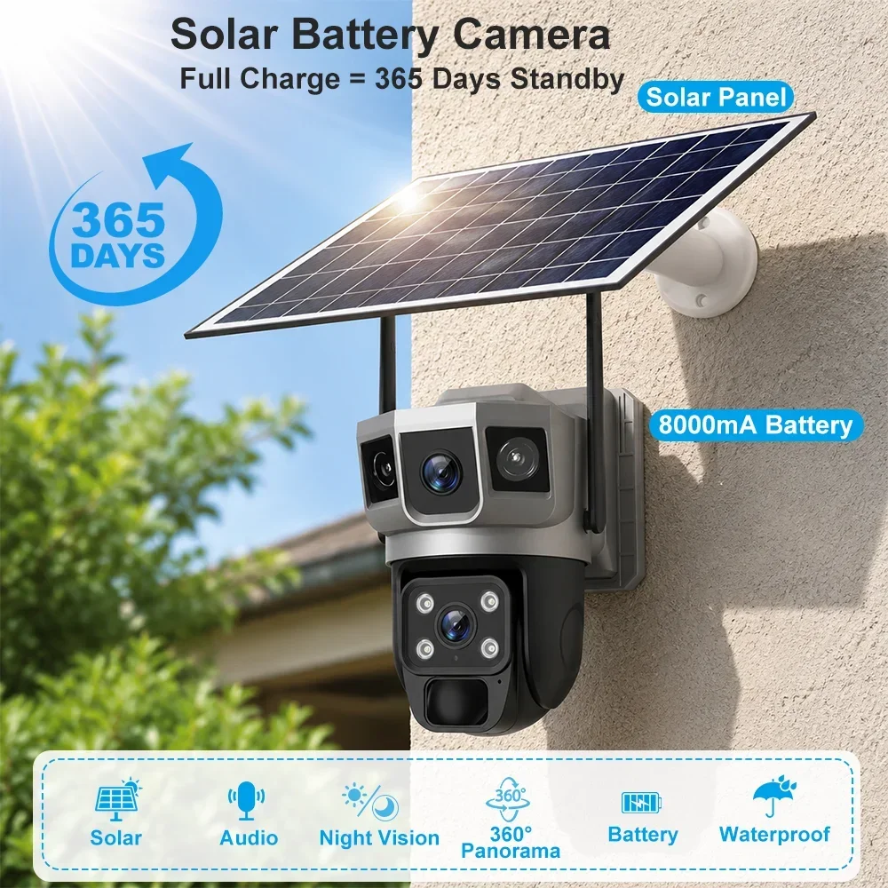 كاميرا V380 بدقة 4K مع 3 شاشات - مراجعة Home Security News وسعره