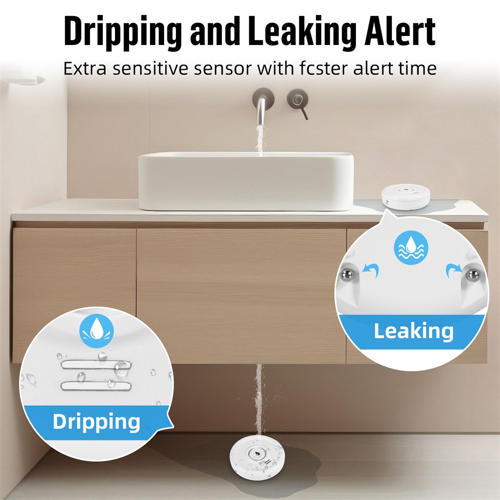 Fuers كاشف تسرب المياه إنذار ا - مراجعة Home Security Network وسعره