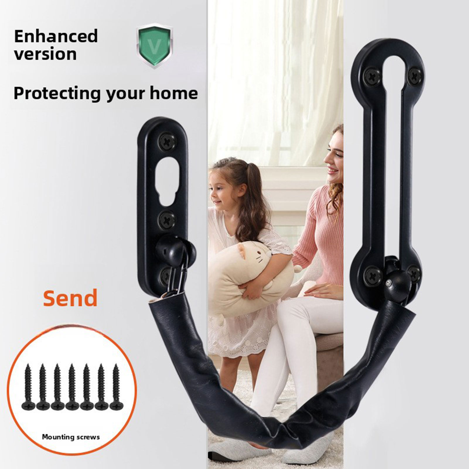 قفل باب بسلسلة مضادة للسرقة، م - مراجعة Home Security Front Door وسعره