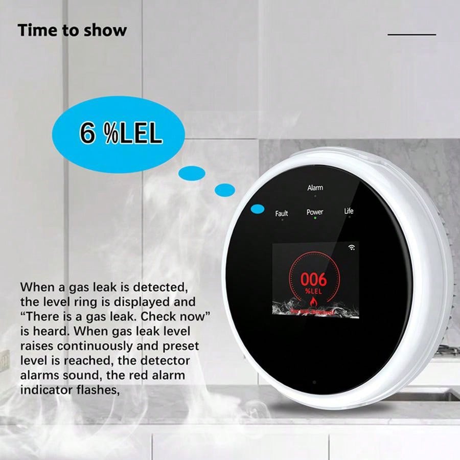 جهاز استشعار إنذار الغاز بتقني - مراجعة Home Security Network وسعره