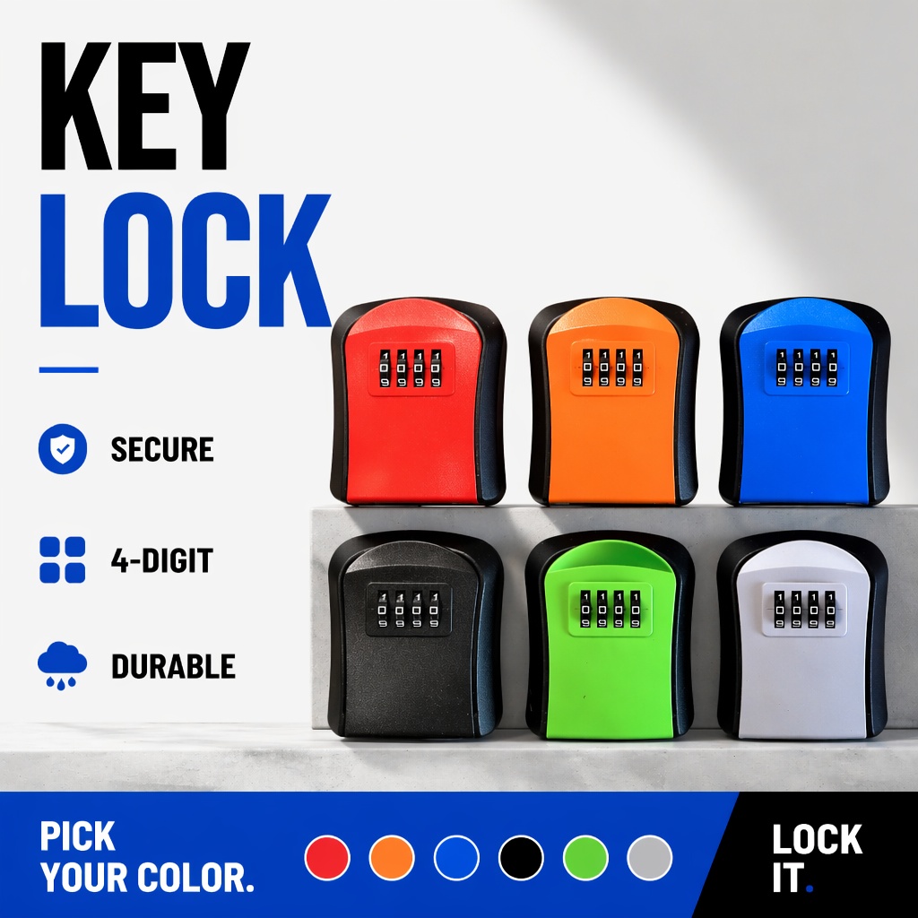 صندوق تخزين مفاتيح مقاوم للماء - مراجعة Home Security Key Box وسعره